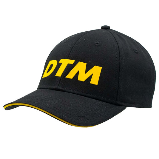 قبعة DTM قبعة بيسبول سوداء مقاس واحد بمشبك إغلاق لرياضة السيارات