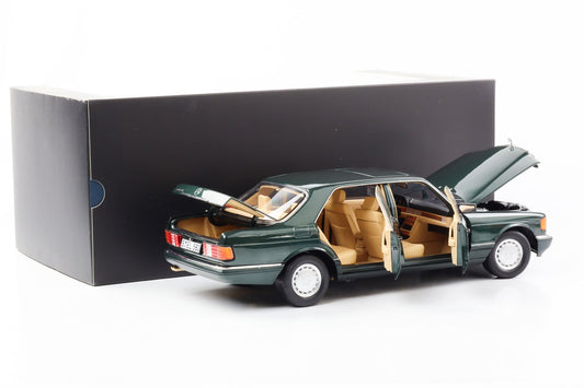 1:18 Norev Mercedes-Benz 560 SEL S-Klasse W126 1985 malachitgrün Dealer