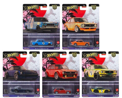 1:64 Hot Wheels Premium 2024 Japan Historic Car Culture Pack 5 pcs. Set 976B