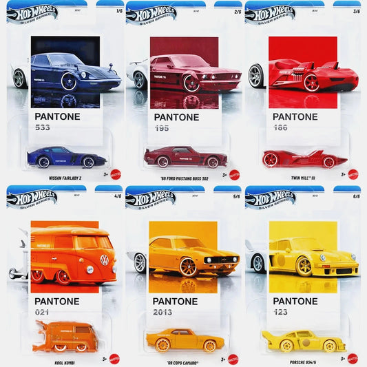 1:64 Hot Wheels Silver Series Pantone Sunset Race Mix 6er Set 2026