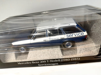 1:18 Norev Mercedes-Benz 200 W123 T-Modell Servicewagen full opening Dealer limited
