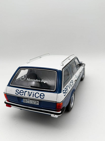 1:18 Norev Mercedes-Benz 200 W123 T-Modell Servicewagen full opening Dealer limited