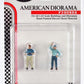 1:43 Figure Le Mans Racing Legend 50s driver blue set 2 figures American Diorama