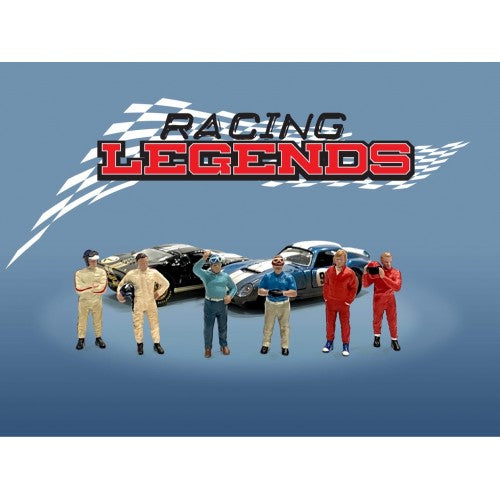 1:64 Figure 6 Racing Legends Le Mans Figure Set American Diorama Mijo limited