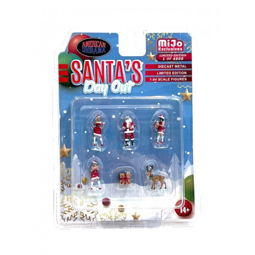 1:64 figure Santa's Day Out Set 5 figures American Diorama Mijo limited