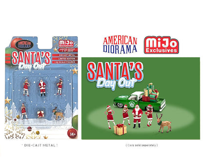 1:64 figure Santa's Day Out Set 5 figures American Diorama Mijo limited