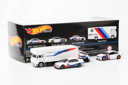 1:64 BMW Set M5 E39 M3 E46 M2 Premium M Motorsport Diorama Box Hot Wheels