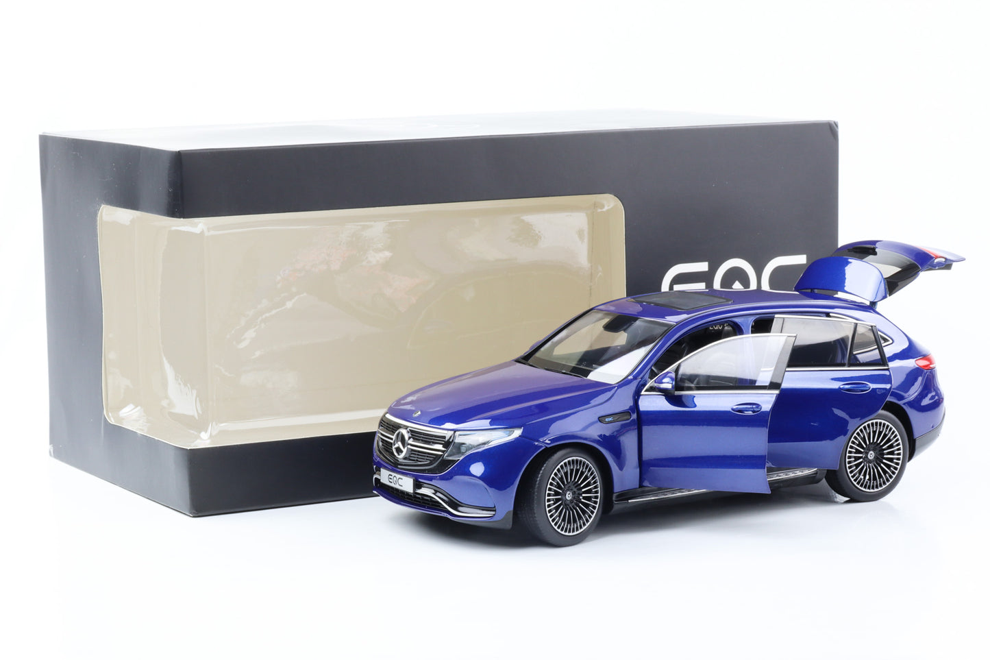 1:18 NZG Mercedes Benz EQC 400 4Matic N293 brillantblau 2019 Dealer