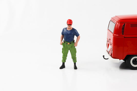 1:18 Figur Feuerwehr Firefighters Captain off Duty American Diorama Figuren