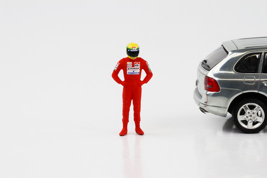 1:43 F1 figurine A. Senna 1991 rouge Formule 1 Cartrix CT016 41mm
