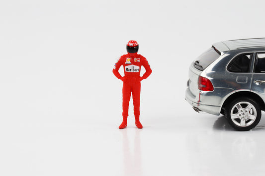 Figurine F1 1:43 M. Schumacher rouge Ferrari Formule 1 2001 Cartrix CT012 41mm
