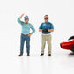 1:18 Figur Fahrer Le Mans Racing Legend 50s Set 2 Figuren American Diorama