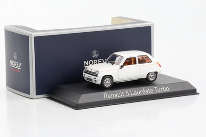 1:43 Renault 5 R5 Laureate Turbo branco 1985 Norev diecast 510513