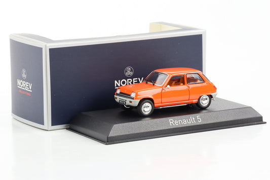 1:43 Renault 5 R5 laranja 1972 Norev diecast 510530