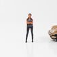 1:24 Figure Car Meet 3 Street Racing Figures Woman Man American Diorama