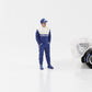 1:18 F1 Figure Racing Legend 90s Driver A blue suit Capi American Diorama