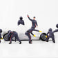 1:18 Figure Red Bull F1 Team Pit Crew Set III 7 Figures American Diorama