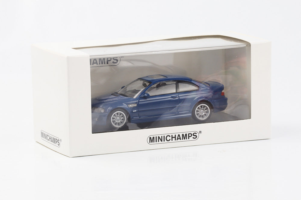 1:43 BMW M3 Coupe E46 2001 Laguna seca blue Minichamps limited 