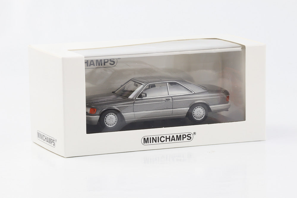 1:43 Mercedes-Benz 560 SEC C126 1986 anthrazitgrau metallic Minichamps limited