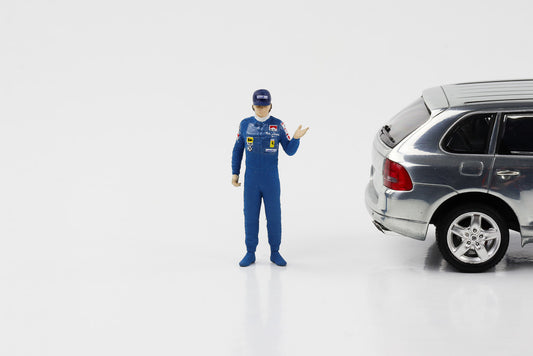 Figurine F1 1:43 N. Lauda bleue avec capuchon Formule 1 Cartrix CT059 41mm