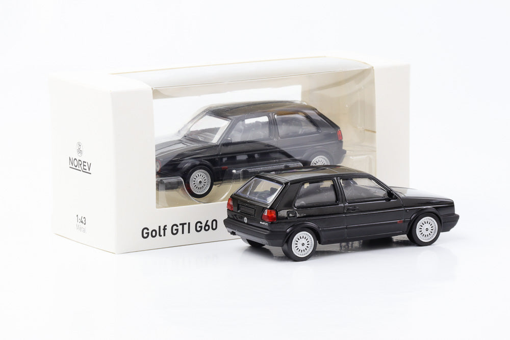 1:43 VW Golf II GTI G60 Volkswagen black jet car norev diecast 840063