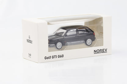 1:43 VW Golf II GTI G60 Volkswagen noir jet voiture norev moulé sous pression 840063