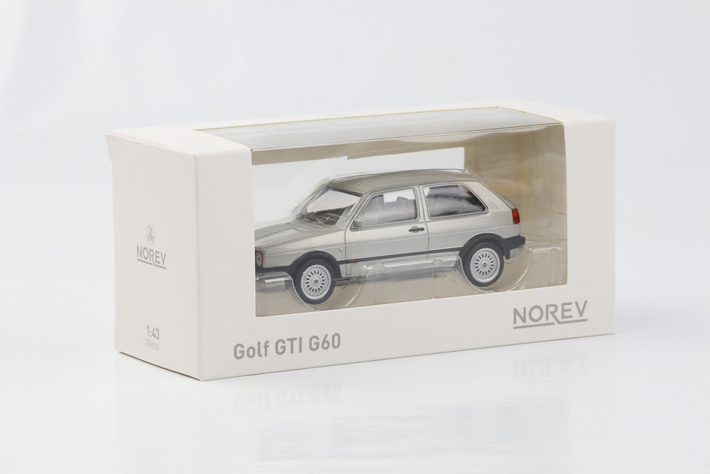 1:43 VW Golf II GTI G60 Volkswagen silver Jet Car Norev diecast 840066