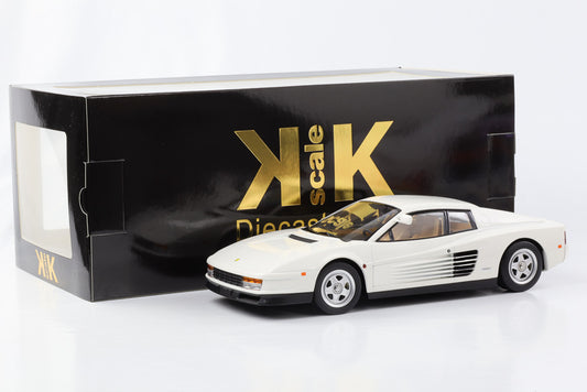 1:18 Ferrari Testarossa Monospecchio versão americana 1984 Miami Vice Movie escala KK