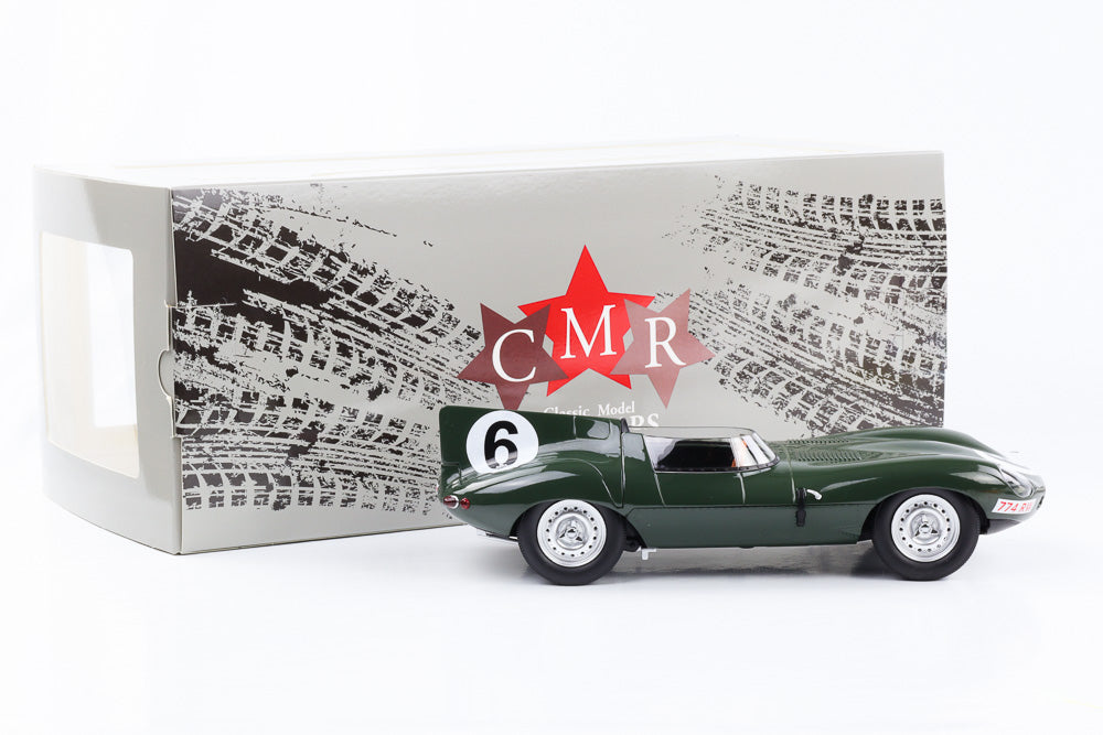 1:18 Jaguar D-Type Vainqueur 24H du Mans 1955 Hawthorn Bueb CMR moulé sous pression