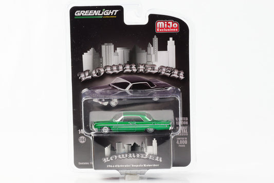 1:64 Lowrider 1964 Chevrolet Impala máquina verde Greenlight Mijo