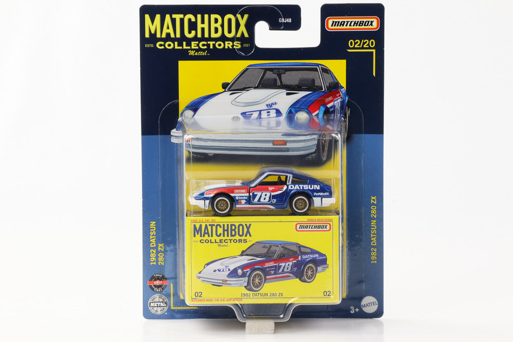 1:64 1982 Datsun 280 ZX Matchbox Coleccionistas 02/20