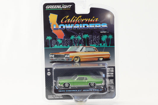 1:64 California Lowriders 1970 Chevrolet Monte Carlo verde metálico Greenlight