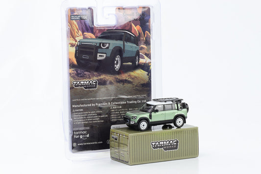1:64 Land Rover Defender 110 metallic grün Tarmac Works