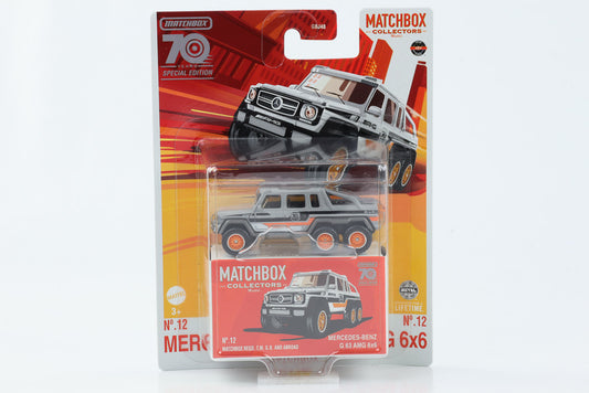 1:64 Mercedes-Benz G 63 AMG 6x6 70 Years Special Edition Matchbox Collectors #12