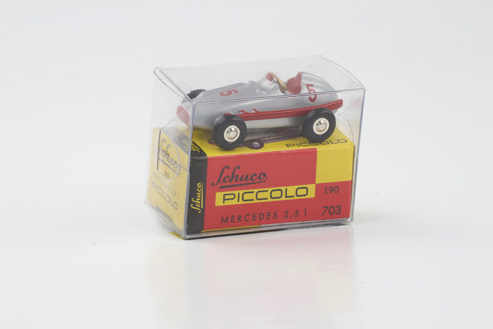 1:90 Mercedes-Benz 2.5 L racing car number 5 with red stripe Schuco Piccolo 01191