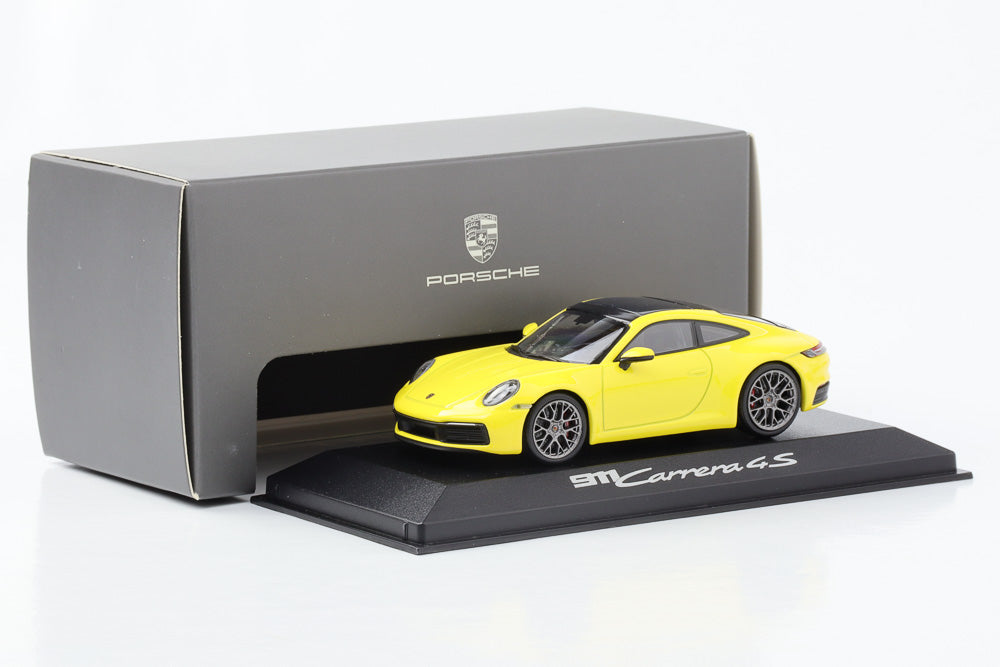 1:43 Porsche 911 992 Carrera 4S yellow Minichamps WAP 020 172 OK