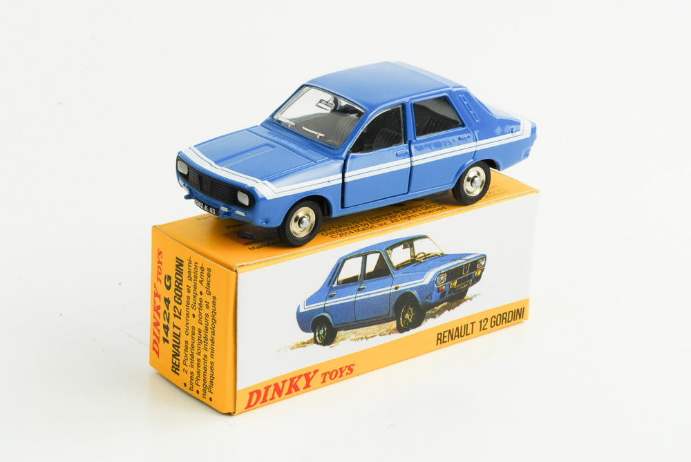 1:43 Renault 12 Gordini blue white stripes Dinky Toys Atlas 1424 G