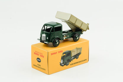 1:43 Caminhão basculante Ford Benne Basculante verde Dinky Toys Atlas 25 M