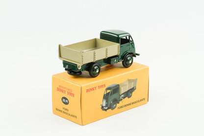 1:43 Caminhão basculante Ford Benne Basculante verde Dinky Toys Atlas 25 M