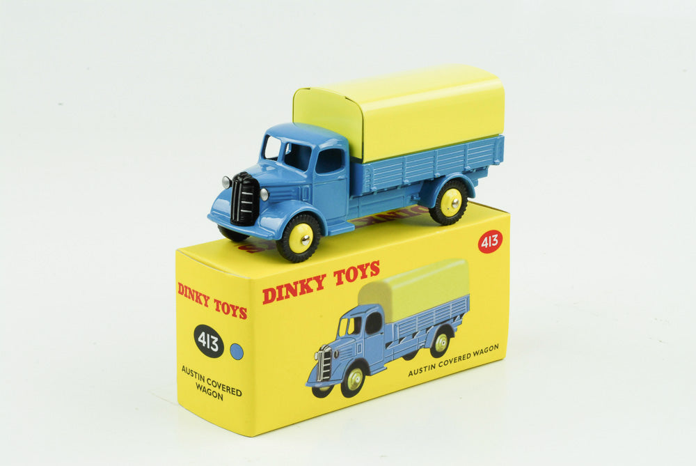 1:43 Camión Austin lona cerrada azul Dinky Toys Atlas 413