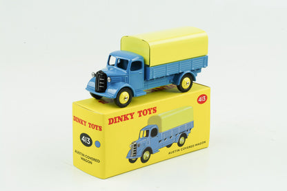1:43 Austin truck tarpaulin closed blue Dinky Toys Atlas 413