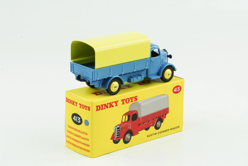 1:43 Lona de caminhão Austin fechada azul Dinky Toys Atlas 413