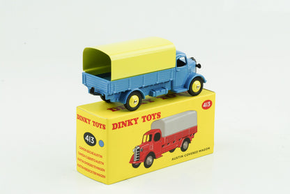 1:43 Lona de caminhão Austin fechada azul Dinky Toys Atlas 413
