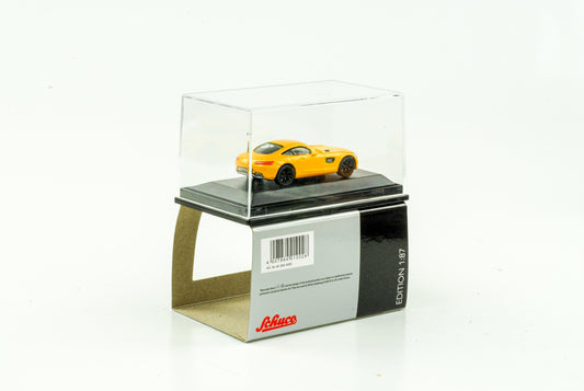 1:87 سيارة مرسيدس AMG GT باللون الأصفر المعدني Schuco H0