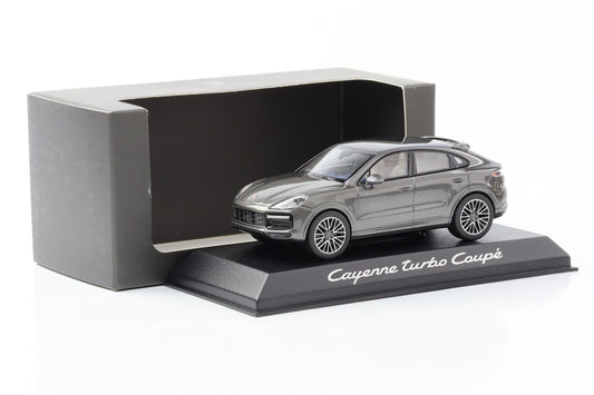 1:43 Porsche Cayenne Turbo Coupe 2019 dark gray metallic dealer WAP Minichamps