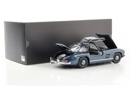 1:18 Mercedes-Benz 300 SL W198 II bleu moyen métallisé Concessionnaire Norev