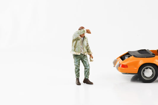 1:18 Figure Auto Mechanic - Il meccanico Joe suda figure di Diorama americano