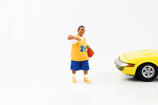 Figura 1:18 III Hombre Lowriderz con figuras de diorama americano de baloncesto