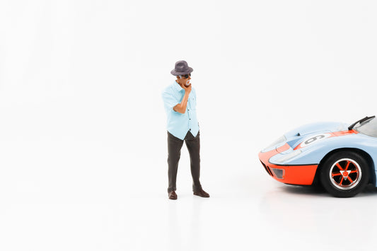 1:18 Figur Weekend Car Show Mann mit Hut American Diorama I Figuren