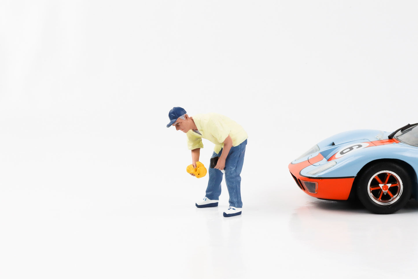 1:18 Figure Weekend Car Show Polisher Man American Diorama VI Figures